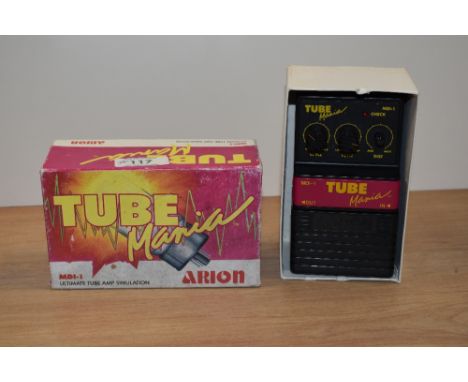 A vintage effects pedal, Tube Mania, by Arion, MDI-1, in original box, hardly used