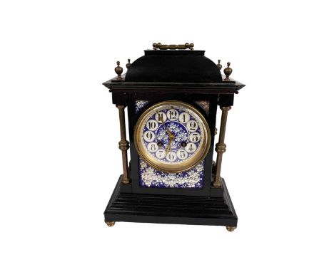 Seth Thomas high quality Ceramic Ashleigh 283 White Floral Mantle Clock