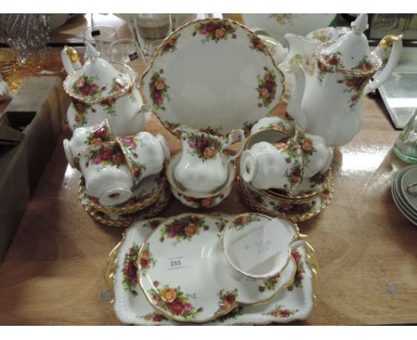 A part tea dinner coffee service by Royal albert in the Old Country Roses pattern 26 pieces approx