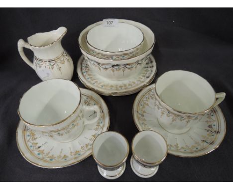 A part tea coffee dinner service unmarked in an Italian style