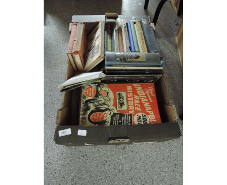A selection of vintage volumes and reference books relating to Motor Car Racing Engine and Mechanics