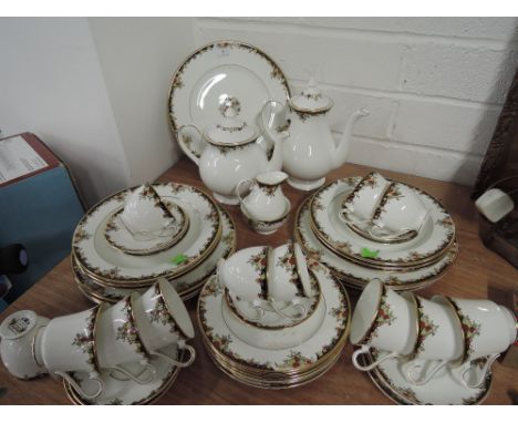 A part Tea Dinner Coffee service by Royal Grafton in the Kensington pattern. 50 pieces approx