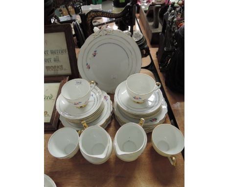 A part tea dinner coffee service by Victoria 30 pieces approx