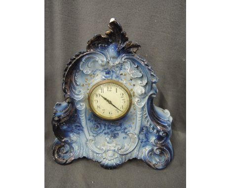 A ceramic mantel clock A/F