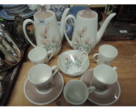 A part dinner coffee tea service by Royal Adderley in the Ophelia pattern