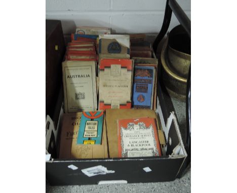 A large selection of mainly local interest grid reference and ordnance maps 