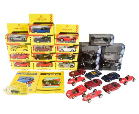 Diecast - a collection of Shell Garage collectable diecast model cars comprising the Classic Sports Car Collection and the Cl