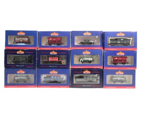 Model Railway - a collection of x12 Bachmann made OO gauge model railway trainset locomotive rolling stock wagons. Includes; 