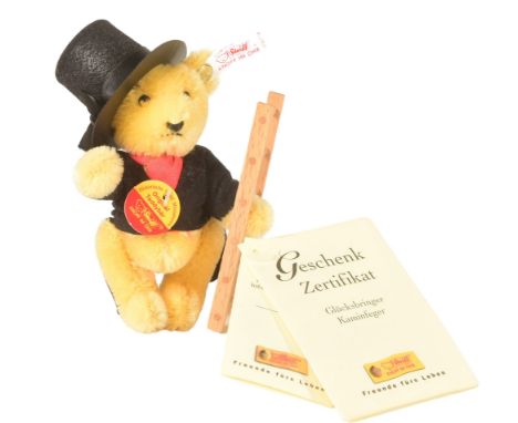 Teddy Bears - an original German Steiff made soft toy teddy bear No. 030796 Chimney Sweep. The bear with golden mohair, top h
