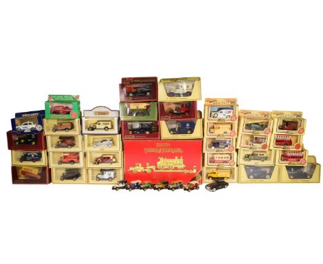 Diecast - a collection of x30 vintage Lledo ' Days Gone ' and Matchbox ' Models of Yesteryear ' plus other diecast models. As