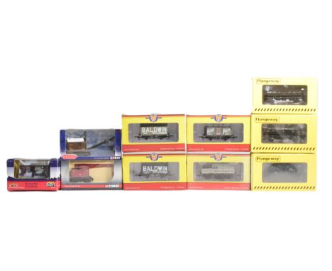 Model Railway - a collection of x10 Oxford Rail, Flangeway, Bachmann and Corgi made OO gauge model railway trainset locomotiv