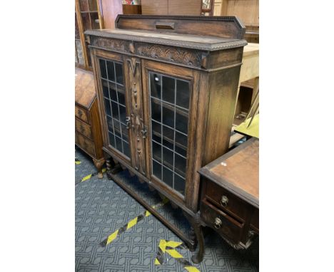 LEADED LIGHT BOOKCASE