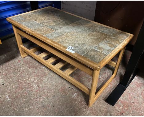 TILE TOP COFFEE TABLE