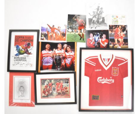 [Signed Sporting Memorabilia] Framed poster for the Coppa Finale Dei Campioni (European Cup Final) between Borussia Monchengl