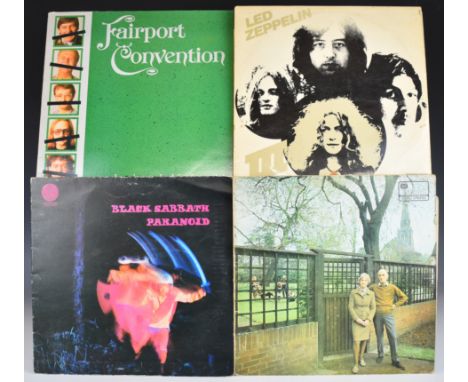Collection of thirteen Prog Rock / Folk Rock / Heavy Rock / Blues Rock LPs including Fairport Convention Unhalfbricking secon