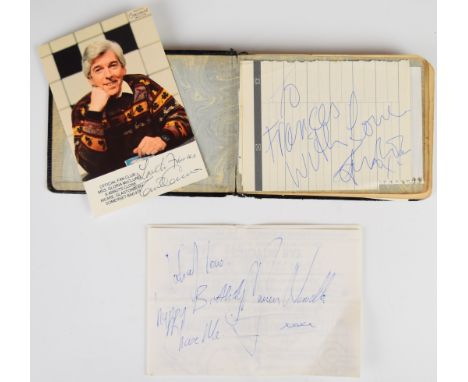 Autograph album to include a page of signatures from the 1927-8 touring Australian NSW 'Waratahs' Rugby Union squad with auto
