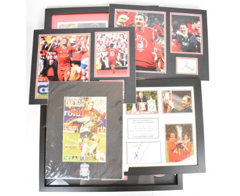 Alex Oxlade-Chamberlain Liverpool F.C. Premier League Winner 2019/20 framed montage comprising large signed colour photograph