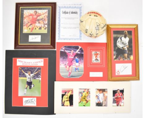 Liverpool F.C. multi signed FIFA Approved Jaguar football including autographs of Dalglish, Grobbelaar, Craig Johnston, Gary 