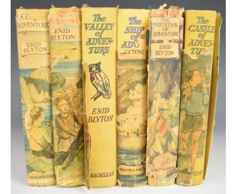 Enid Blyton 'Adventure' Series group of five first editions comprising Castle Of Adventure 1946, Valley Of Adventure 1947, Se