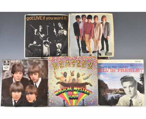Approximately three hundred 7" singles and five LPs, around 70% of the singles are 1960s Pop / Beat / Rock 'n' Roll and the r