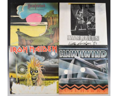 Collection of approximately twenty six LPs and twelve 12" singles, mostly Hard Hock / Heavy Metal / Prog Rock / Psych Rock / 