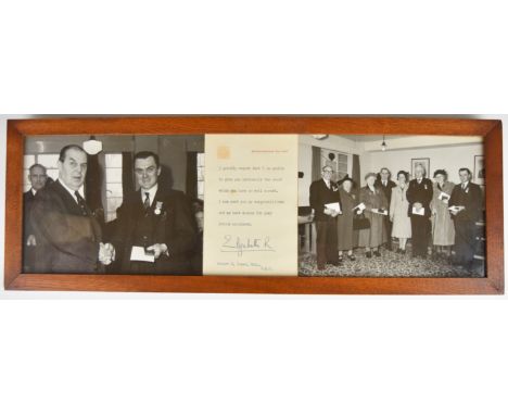 [Royalty] Queen Elizabeth II typed and signed letter on Buckingham Palace headed paper conveying her regret for not personall