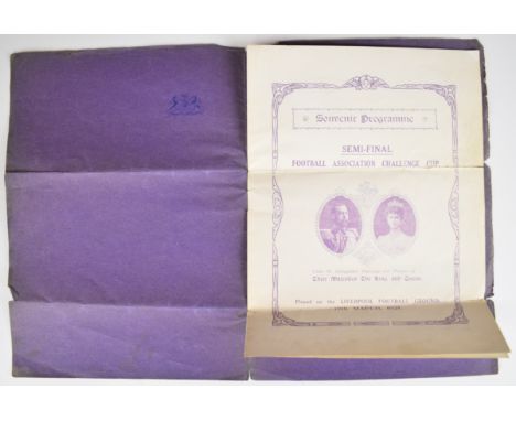 1921 Wolverhampton Wanderer&rsquo;s F.A. Cup Semi Final Souvenir Programme against Cardiff City played on the Liverpool Footb