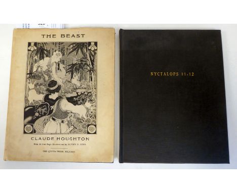 Books: viz. 'Nyctalops No 11-12' by HP Lovecraft&nbsp; Limited Edition 3/20, specially bound 1976; and 'The Beast' by Claude 