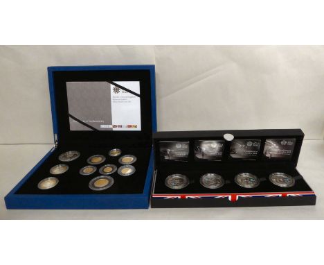 Silver proof collector's coins: to include the 2012 UK Diamond Jubilee set