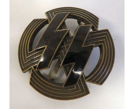 A German Proficiency Rune of the SS bronze badge (Please Note: this lot is subject to the statement made in the Auctioneers G