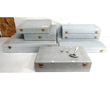 French silver plated cutlery and flatware&nbsp; cased