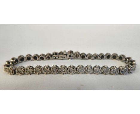 A diamond set Tennis bracelet