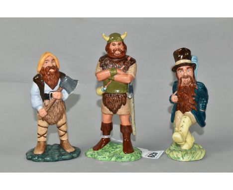 THREE ROYAL DOULTON 'LORD OF THE RINGS' FIGURES, comprising Boromir HN2918, Tom Bombadil HN2924, and Gimli HN2922 (3) (Condit