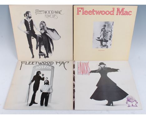 Fleetwood Mac, Three Fleetwood Mac LP's to include Fleetwood Mac, black vinyl K 54043 with lyric sheet, Rumours, black vinyl 