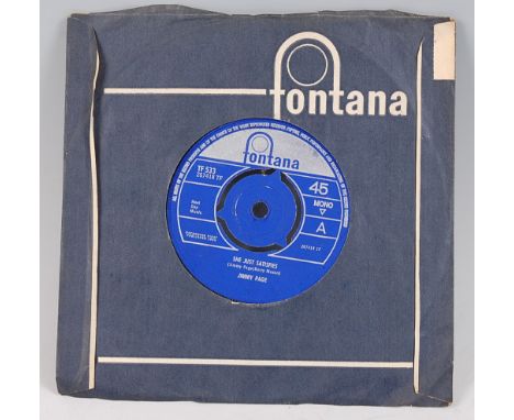 Jimmy Page, She Just Satisfies/Keep Moving, 1st press Fontana 45 single TF 533, 267418 TF, Mono. (1) Note: Jimmy Page’s first