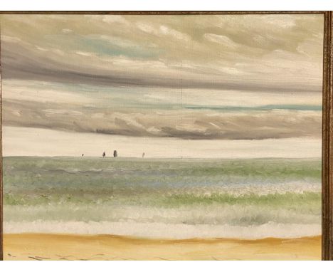 GEORGE S WISSINGER (C20th ), oil, Cuba, seascape with boats, 2009, 34.5 x 44cm, framed. Condition: Good 