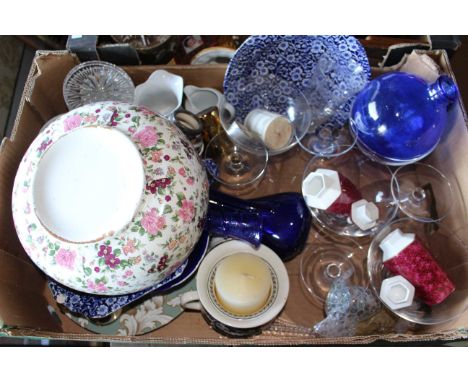 Collection of assorted glass &amp; ceramic tableware (1 Box ) some pieces maybe A/F