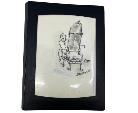 HADEN-GUEST, Anthony (1937-) A portfolio of 23 original ink drawings produced by cartoonist, writer and art critic Haden-Gues