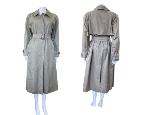 A vintage, belted Aquascutum trench coat, M-L,&nbsp; along with 3 Aquascutum skirts, one complete with matching blouse, label