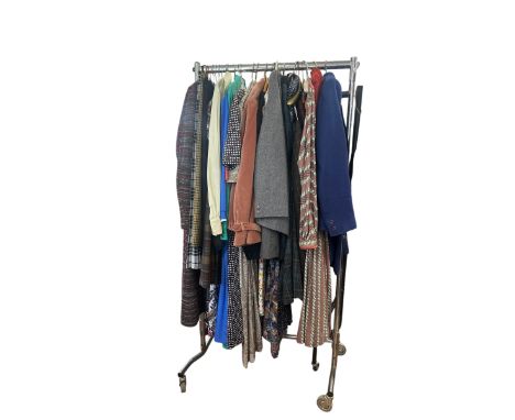 A quantity of vintage womenswear 1960s-1980s including a floral dress with belt by Marion Donaldson, dresses&nbsp; and jacket