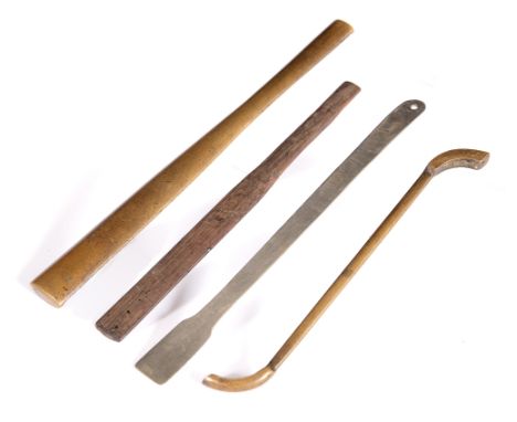 Opium tools 20th century used for cooking &amp; preparing the raw opium consisting of two paktong, one bamboo and one alumini