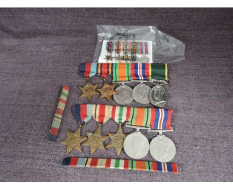 A WWII Medal Group, two Stars, two Medals and a Territorial Efficiency Medal to Capt.A.R.Tonkin.RAOC, along with a WWII Medal