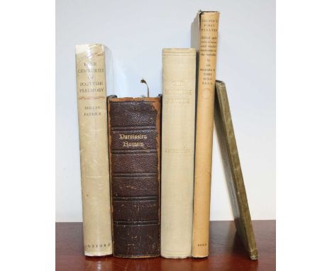 Psalmondy and related, a large collection of volumes relating to church, choral and other music to include Millar, Patrick D.