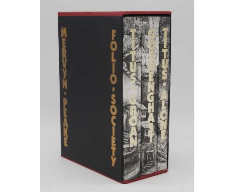 Peake, Mervyn: The Gormenghast trilogy to include Titus Groan, Gormenghast and Titus Alone, 3 volume set, London, Folio Socie