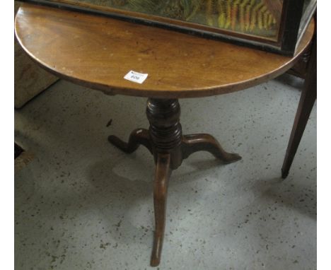 19th Century oval mahogany tripod table.(B.P. 24% incl. VAT)