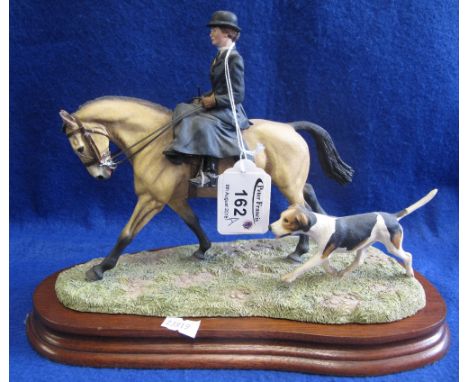 Border Fine Arts ceramic sculptural group, 'Elegance in the Field', L126, on wooden base, with original box.(B.P. 24% incl. V