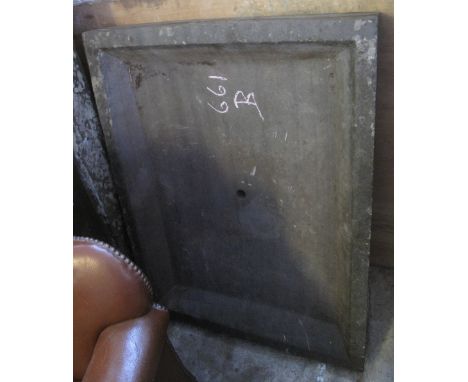 Slate salting trough, 91 x 72cm.(B.P. 24% incl. VAT)