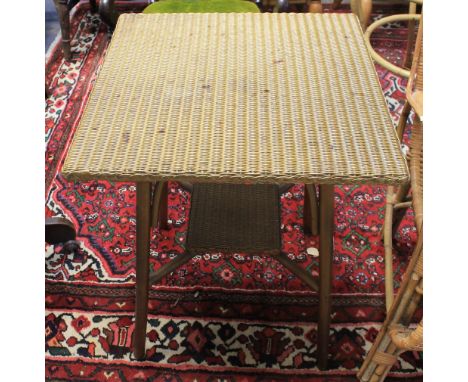 Lloyd Loom square occasional table with under shelf.(B.P. 24% incl. VAT)