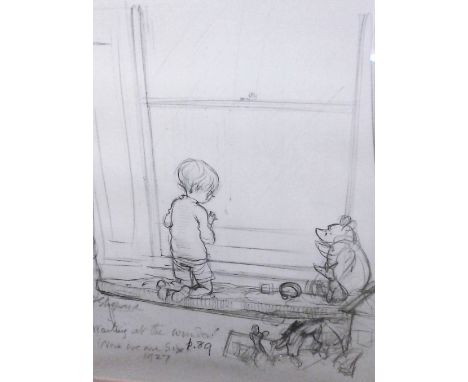 A framed and glazed Winnie the Pooh print 
