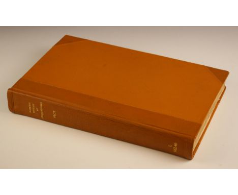 Plot (Robert), THE NATURAL HISTORY OF STAFFORD-SHIRE, first edition, later 3/4 leather, orange cloth boards, laid paper, engr